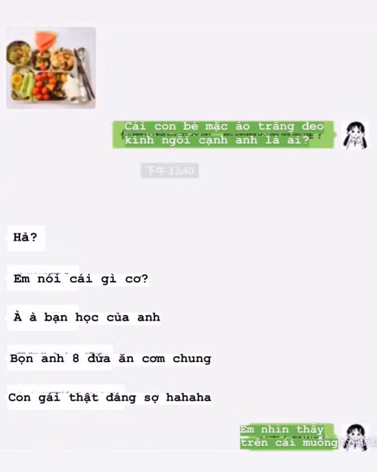 Đoạn tin nhắn của cặp đôi.