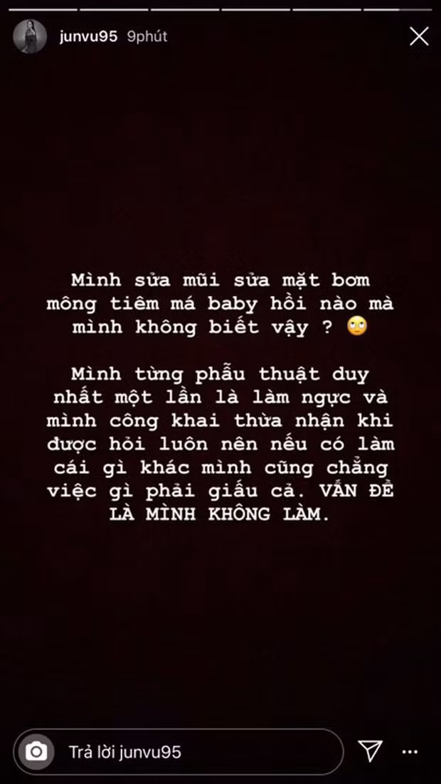 Jun Vũ lên tiếng cực gắt trước đồn đoán can thiệp dao kéo. 