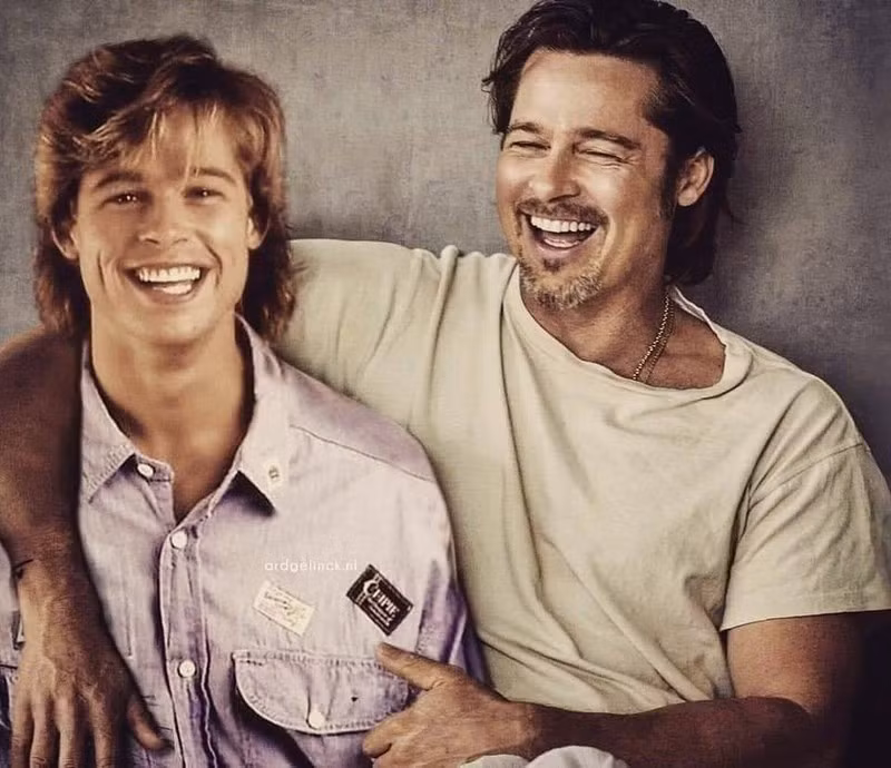 Phát sốt bộ ảnh “xưa và nay” của Leonardo DiCaprio, Brad Pitt... ảnh 2