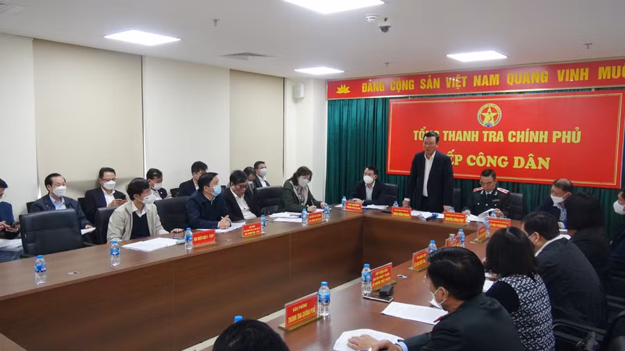 Tổng Thanh tra Chính phủ Đoàn Hồng Phong phát biểu kết luận việc giải quyết các khiếu nại, tố cáo, phản ánh của công dân