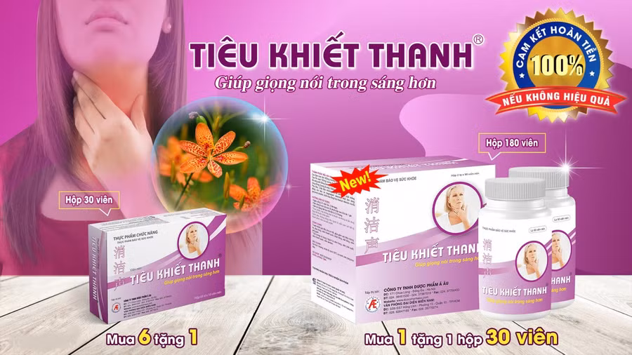 Tiêu Khiết Thanh có nhiều chương trình ưu đãi hấp dẫn cho người bị khàn tiếng, mất tiếng.