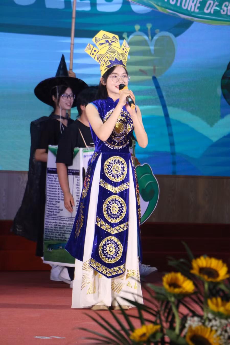 Phần trình bày của thí sinh đến từ đội thi Trường THPT Ngô Quyền.