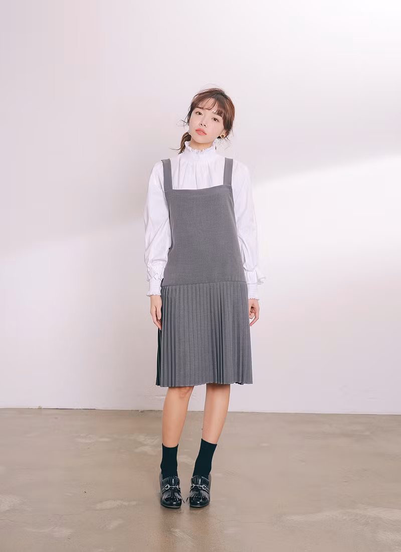 Giới trẻ Hàn mê mẩn váy midi vintage ảnh 2 Giới trẻ Hàn mê mẩn váy midi vintage