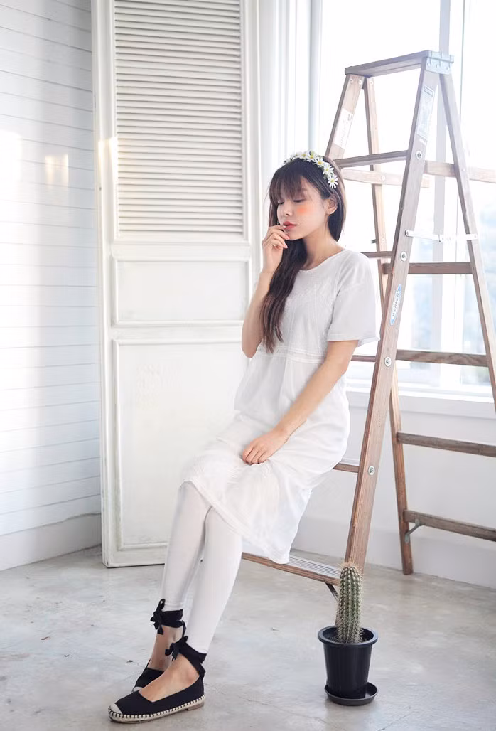 Giới trẻ Hàn mê mẩn váy midi vintage ảnh 13 Giới trẻ Hàn mê mẩn váy midi vintage