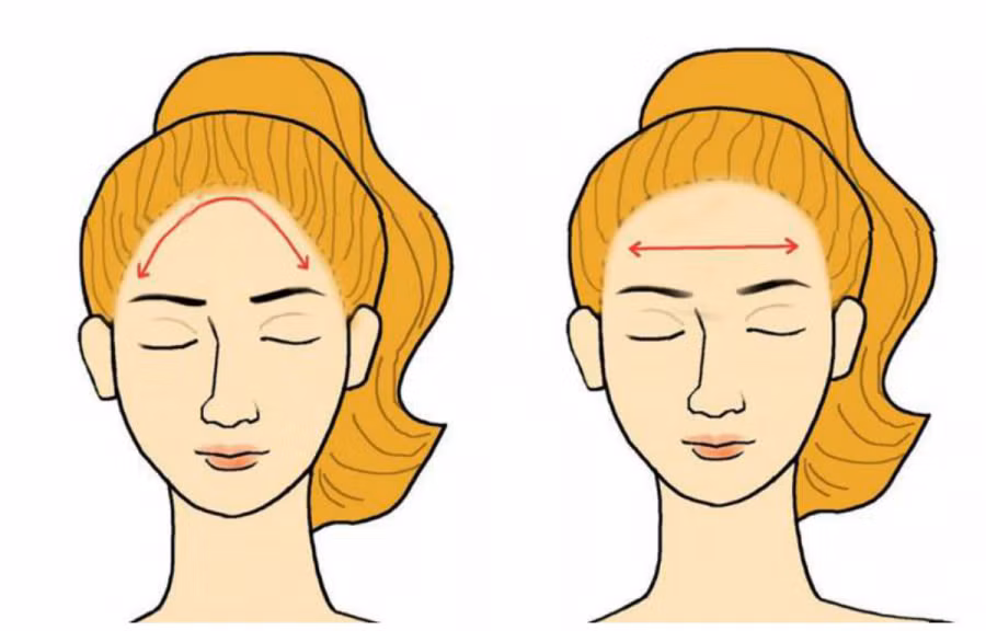 Tướng trán phụ nữ may mắn