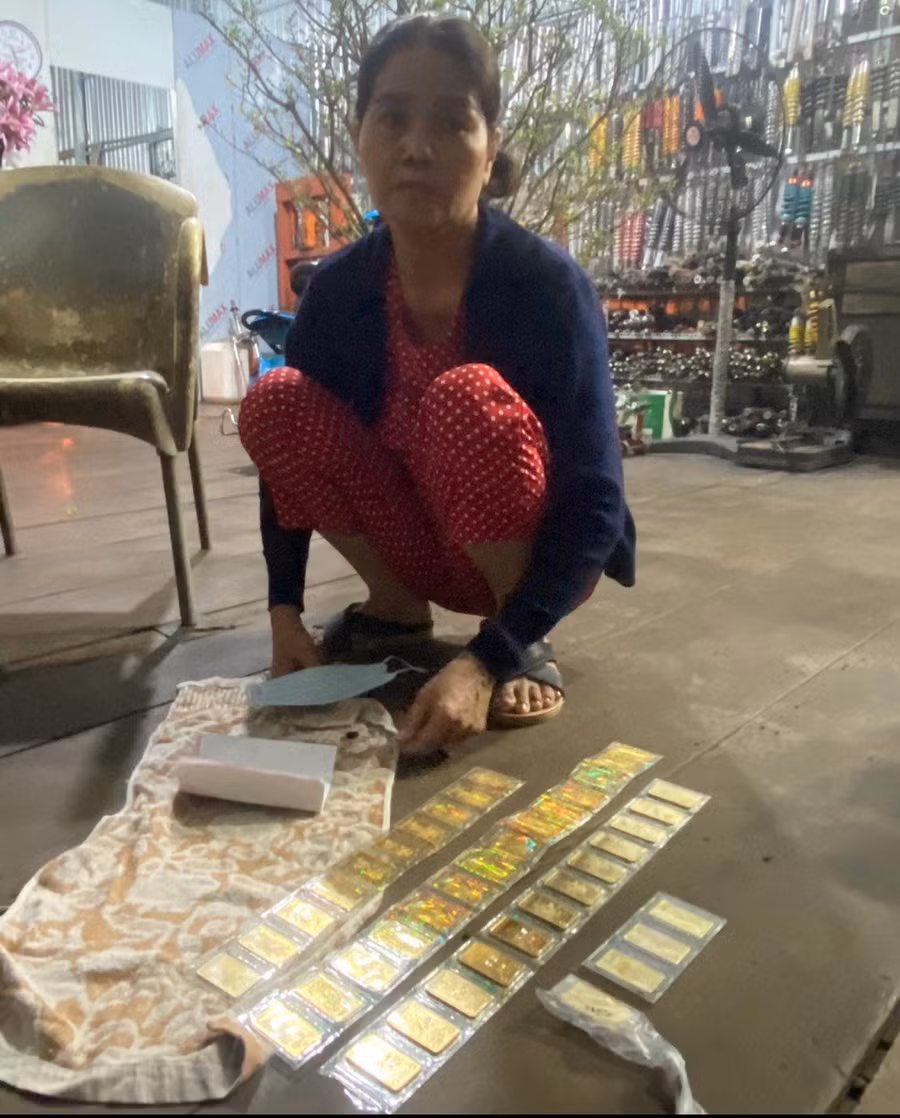 Bà Phân thời điểm bị bắt giữ.