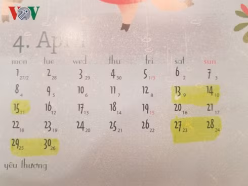 chi tiet lich nghi gio to hung vuong, ngay 30/4, mung 1/5 hinh 1