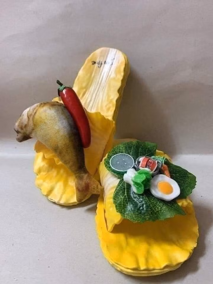 Đôi dép đầy đủ chất dinh dưỡng.