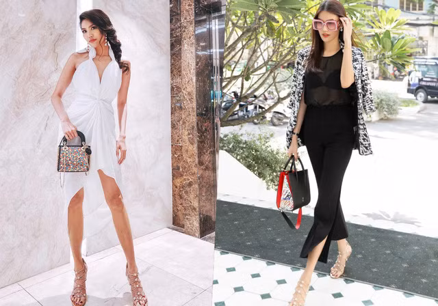 Người đẹp thường xuyên diện những trang phục, phụ kiện đắt tiền có giá hàng chục nghìn USD. 