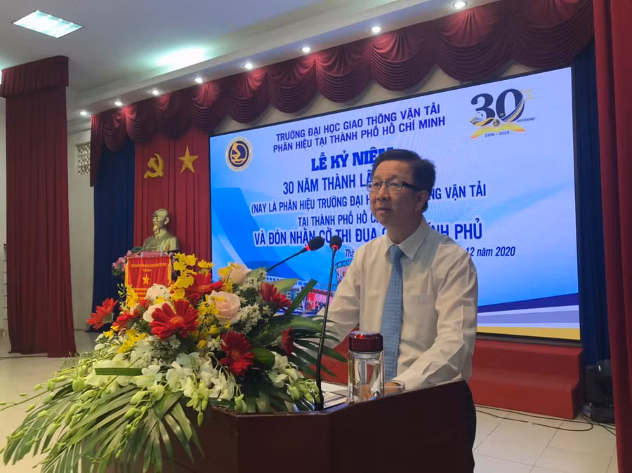 Ông Phạm Đức Hải- Phó Chủ tịch thường trực HĐND TP.HCM phát biểu tại lễ kỉ niệm