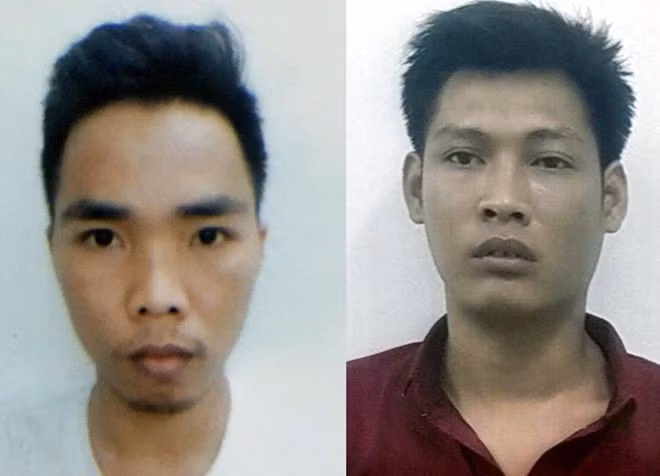 Hai nghi can Nguyễn Quang Đồng và Lê Hồng Hùng. (Ảnh: Dân Trí)
