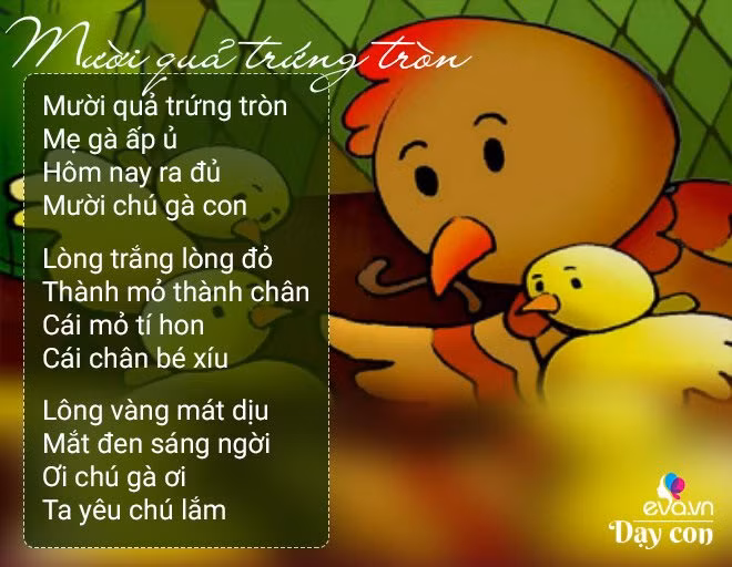 11 bai tho dan gian cho tre 3-4 tuoi phat trien tri nao, thong minh hon - 6