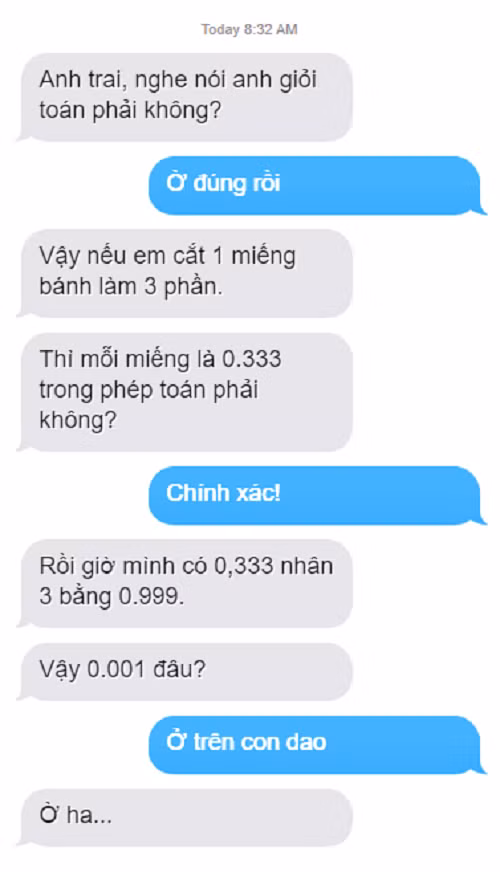 Chàng trai thông minh giải bài toán chia bánh kem