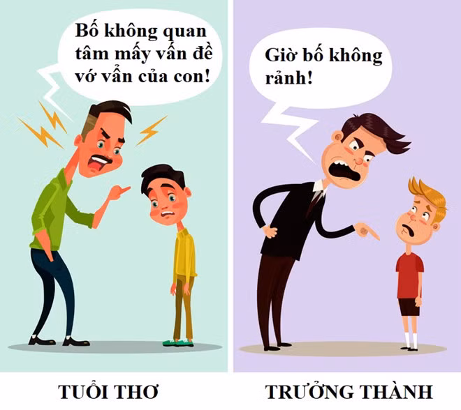 7. Cha lơ là con: Việc thiếu sự quan tâm từ cha khiến trẻ không thể trưởng thành. Thông thường, dũng khí và quá trình phát triển của trẻ phụ thuộc nhiều vào cha. Nếu người cha chỉ tồn tại cho có, không dành thời gian, sự chú ý cho con, bé trai sẽ trở thành người đàn ông vô trách nhiệm tương tự cha mình. Trong khi đó, bé gái thường gặp khó khăn trong chuyện tình cảm do thiếu tin tưởng vào người khác giới. 8 sai lam khi day con lam anh huong xau den tuong lai tre hinh anh 7