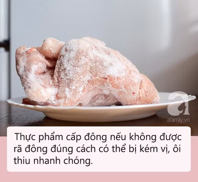 Cấp đông và rã đông thực phẩm: Nhiều bà nội trợ làm sai vô tình biến thực phẩm thành nguồn gây bệnh - Ảnh 4.