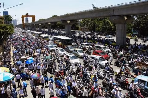 Ha Noi khong thu phi xe may vao noi thanh hinh anh 1