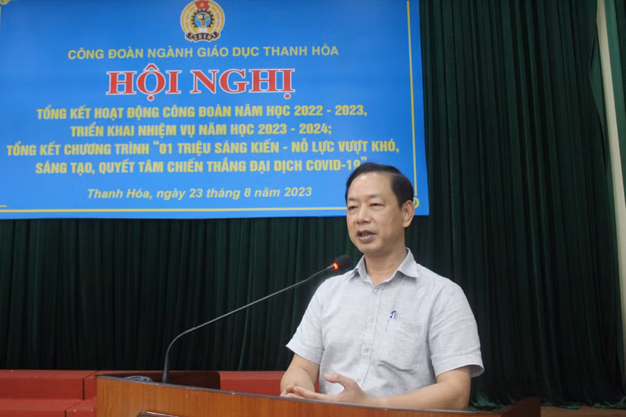 Ông Tạ Hồng Lựu - Phó Giám đốc Sở GD&ĐT Thanh Hóa. Ảnh: LT. Ông Tạ Hồng Lựu - Phó Giám đốc Sở GD&ĐT Thanh Hóa. Ảnh: LT.