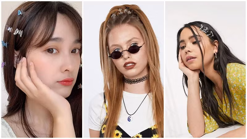 Kẹp bướm là một sự bổ sung dễ thương cho phong cách Y2K. Kẹp bướm là một sự bổ sung dễ thương cho phong cách Y2K.