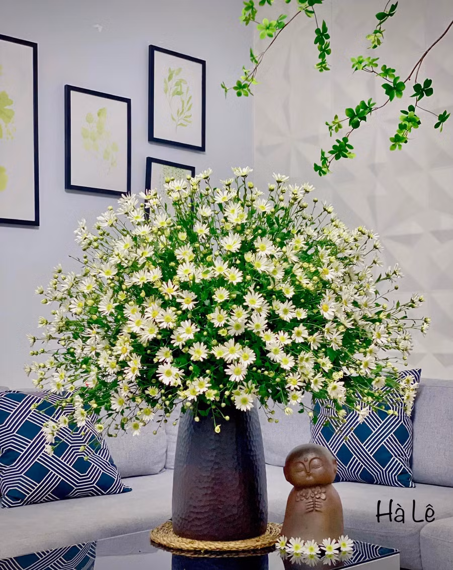 Mẹ 8X Hà thành gợi ý cắm cúc hoạ mi đẹp không bị rối bông, không dùng xốp ảnh 10