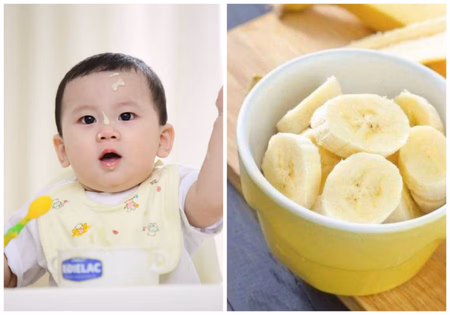 Chuối giúp bé trị táo bón