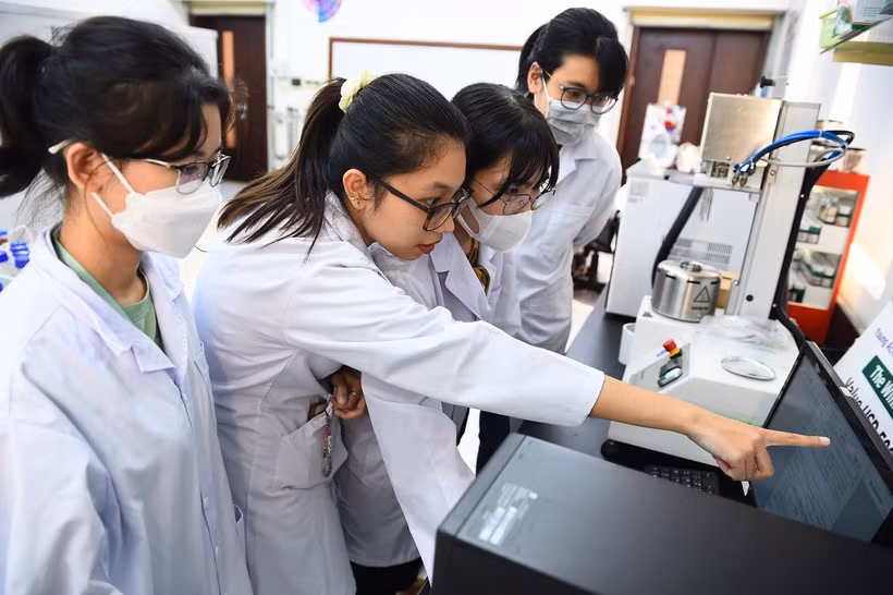Sinh viên Trường ĐH Quốc tế- ĐHQG TPHCM trong một giờ học.