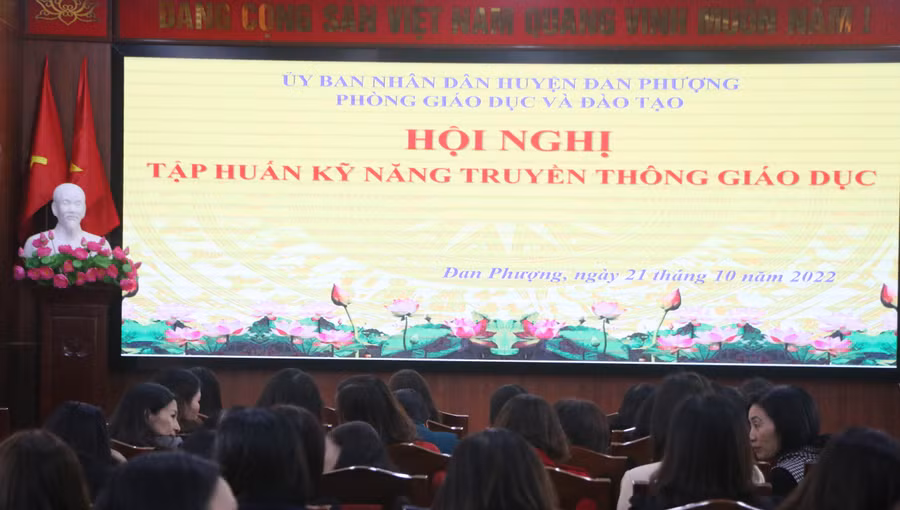 Chương trình tập huấn tại huyện Đan Phượng sẽ tổ chức trong các ngày 21 và 24/10.