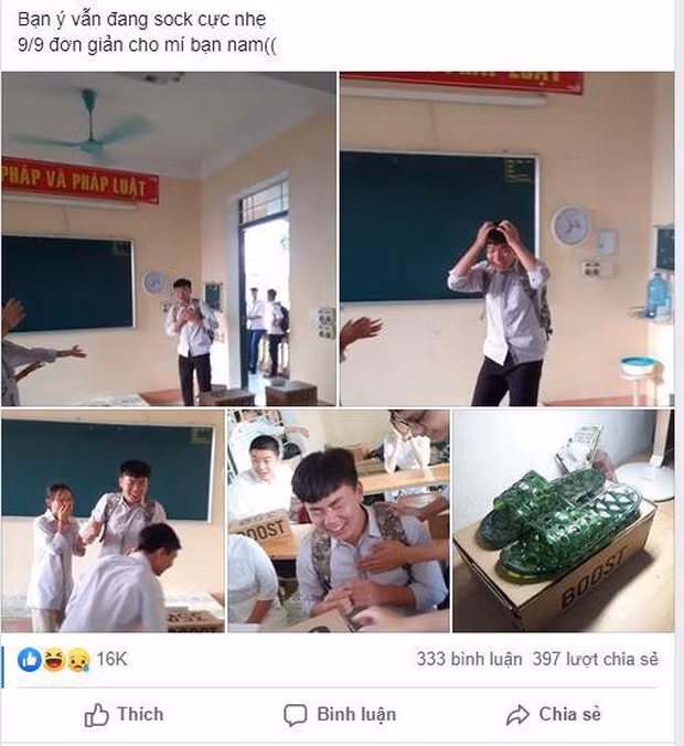 Câu chuyện được chia sẻ trên mạng xã hội.