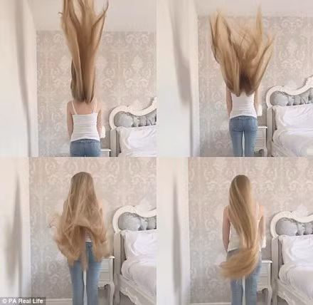 Ngắm cô gái 17 năm chưa một lần cắt tóc ảnh 4