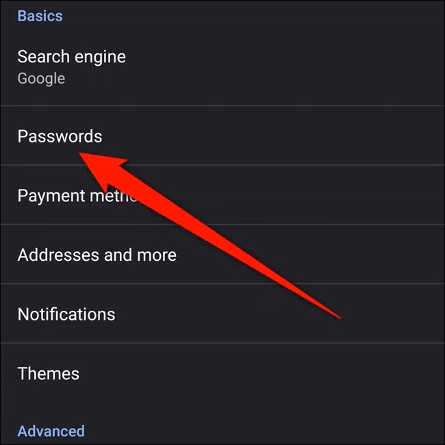 Cách xem lại mật khẩu đã lưu trên Chrome dành cho Android