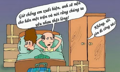 Chồng đi công tác vì tình nhân của vợ