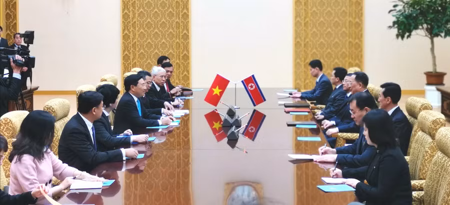 Bộ trưởng Ngoại giao Việt Nam, Triều Tiên tiến hành hội đàm tại Bình Nhưỡng