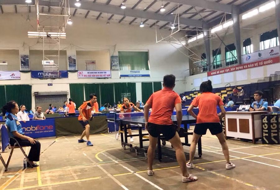 Trận chung kết đôi nam nữ ĐH Thái Nguyên thắng ĐH Đà Nẵng 3-0 và giành huy chương Vàng