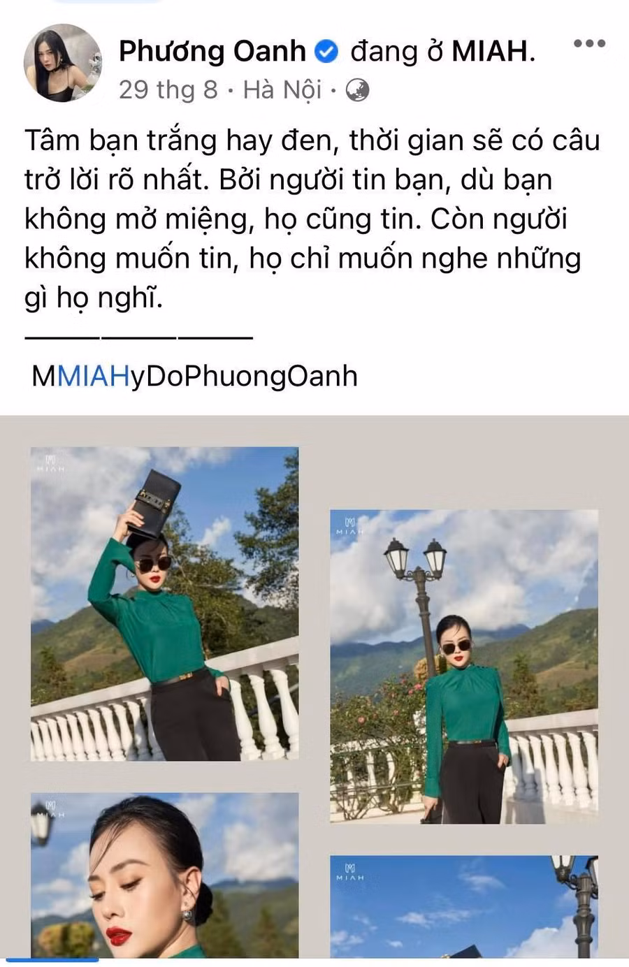 Giữa "tâm bão thị phi" nhưng nữ diễn viên thường xuyên cập nhật trang cá nhân hơn, cũng như mở lại chế độ bình luận công khai.