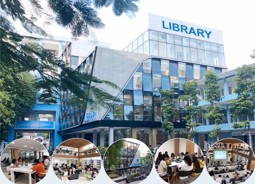Thư viện hiện đại của HUFI.