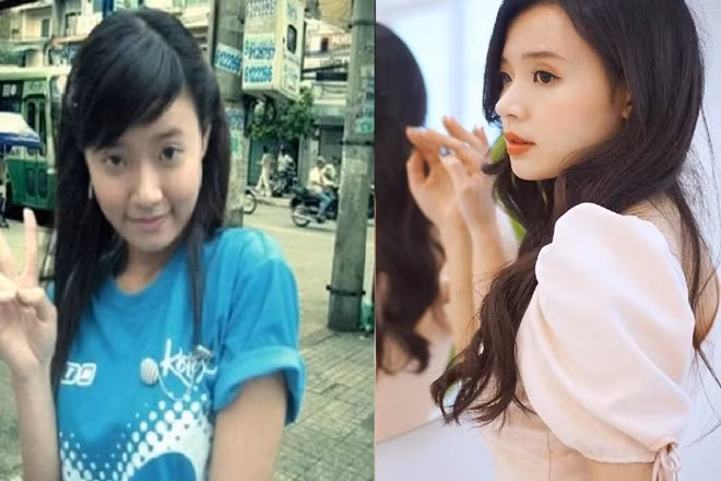 Midu (tên thật Đặng Thị Mỹ Dung) là hot girl Việt nổi tiếng trong thế hệ 8X, 9X đời đầu. Với sự thông minh cộng ngoại hình xinh đẹp, cô có cơ hội lấn sân sang kinh doanh, nghệ thuật. Midu được biết đến qua các vai diễn trong Thiên mệnh anh hùng, Những thiên thần áo trắng, 4 năm 2 chàng 1 tình yêu... Nhưng nàng "ngọc nữ" cũng khiến fan bất ngờ khi nhìn lại hình ảnh chân chất hồi chưa nổi tiếng. Nhan sac gay bat ngo cua dan hot girl thoi chua noi tieng hinh anh 1
