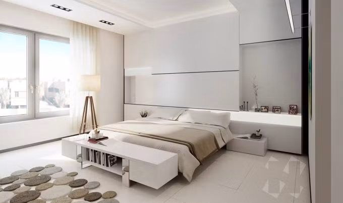 Kê giường ngủ phạm đại kỵ - gia chủ hao tài tán lộc, có người thứ 3 xen vào ảnh 1 Không để gương chiếu vào giường ngủ