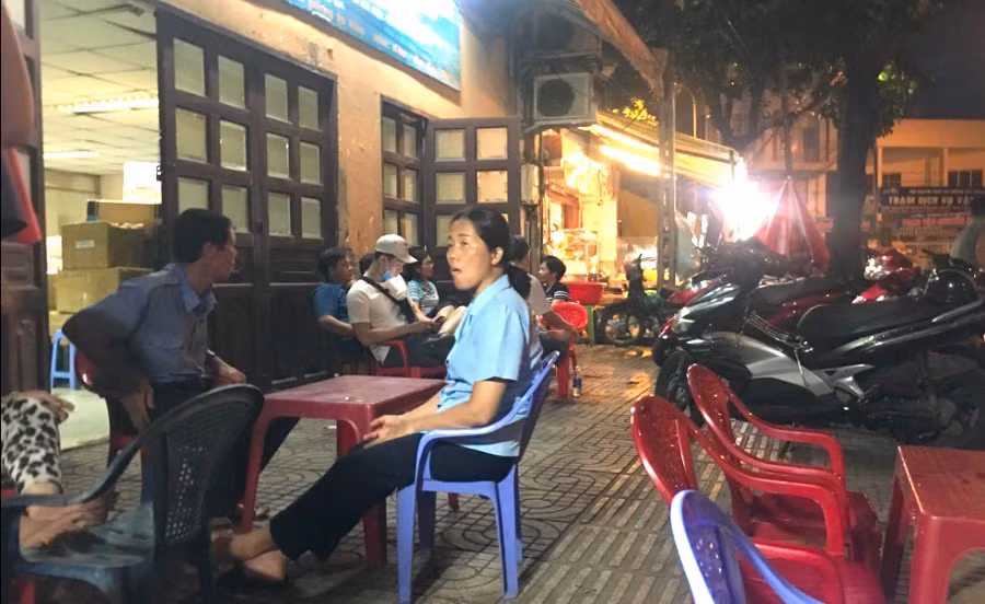 Hiện trường vụ án mạng. 