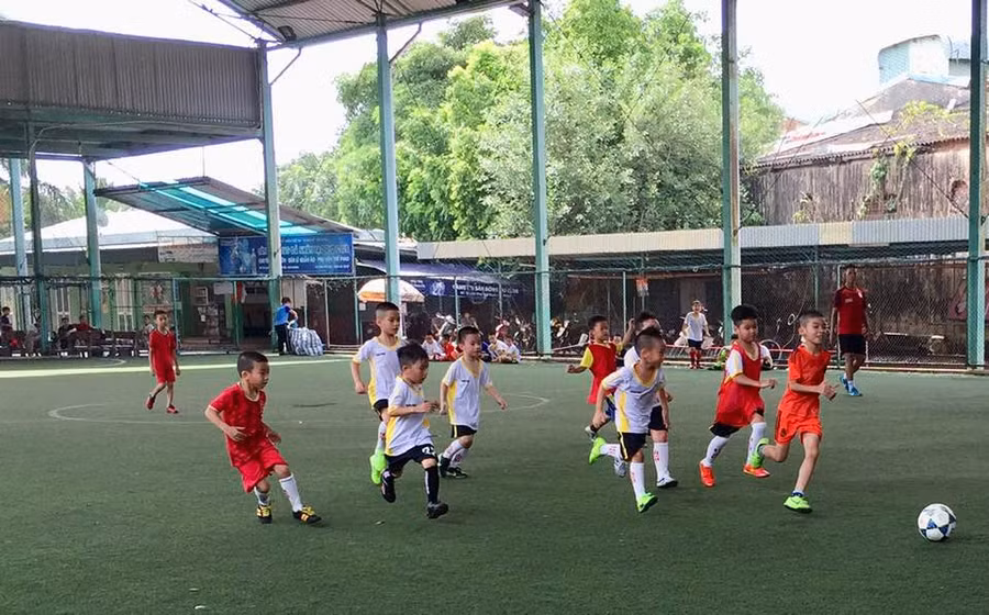 CLB Bóng đá tại Cung Văn hoá Thiếu nhi được nhiều phụ huynh lựa chọn cho con học mỗi dịp hè