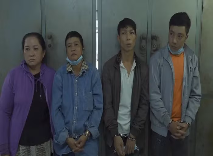 4 đối tượng tại cơ quan Công an.