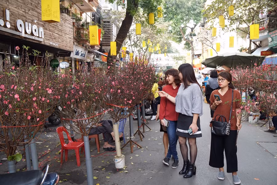 Hương vị Tết xưa ở chợ hoa nổi tiếng Hà Thành ảnh 8