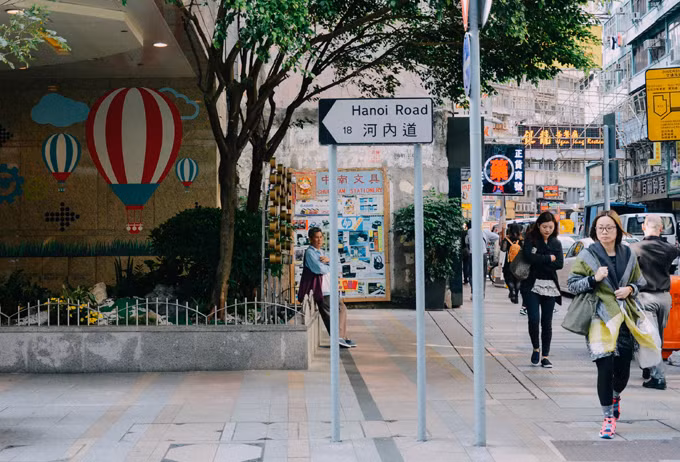 Góc đường Hà Nội ở Hong Kong. Ảnh: Nguyên Chi. Ảnh: Nguyên Chi