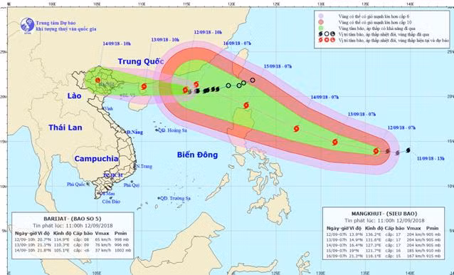 Tin bão gần bờ