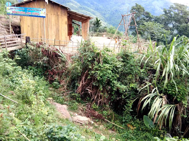 Điểm trường Lăng Lương, thôn 2, xã Trà Tập, Nam Trà My lưng chừng núi và không có nước sạch