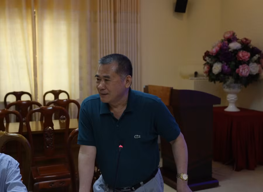 TS. Lê Anh Sắc - Phó Trưởng phòng Quản lý Đào tạo phát biểu tại hội nghị.