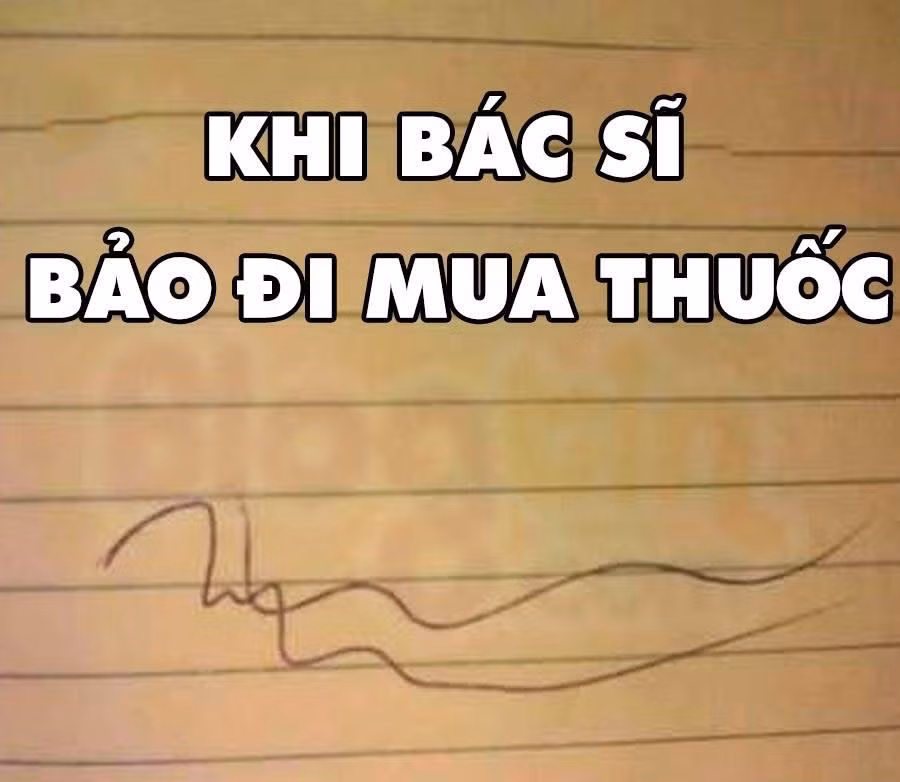 Bạn nào viết chữ thế này là có tiềm năng làm bác sĩ lắm luôn