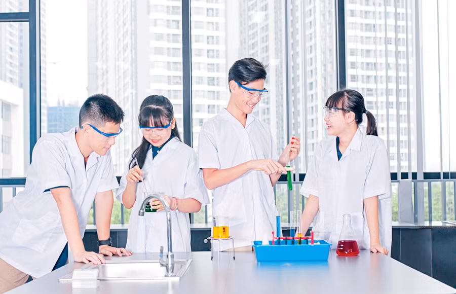 Phát triển nhóm nghiên cứu trong GD là xu thế chung trên thế giới. Ảnh: Như Hùng