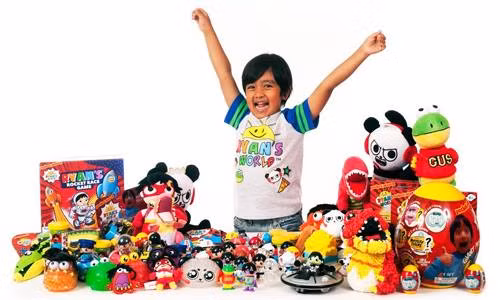 Kênh đánh giá đồ chơi của Ryan, 7 tuổi. Ảnh: YouTube.