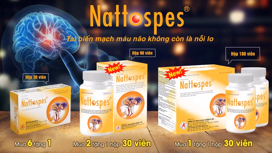 Sản phẩm thiên nhiên Nattospes giúp cải thiện tai biến mạch máu não.