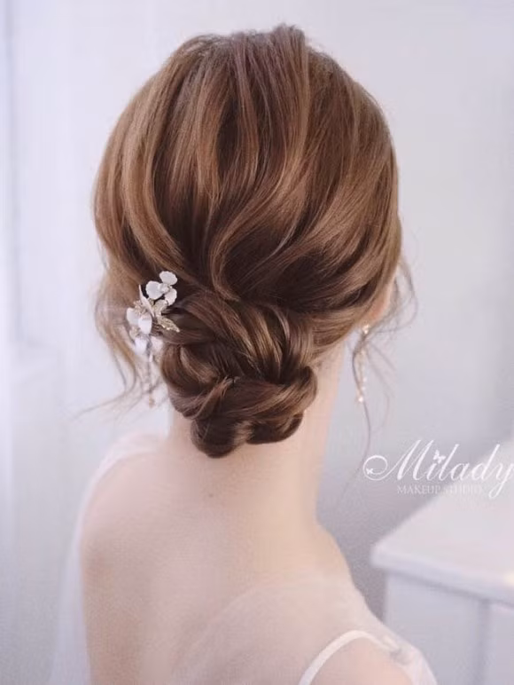 11 kiểu tóc cô dâu theo phong cách Hàn cực hot ảnh 3