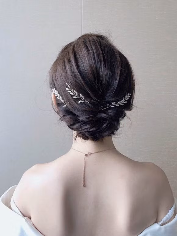 11 kiểu tóc cô dâu theo phong cách Hàn cực hot ảnh 1